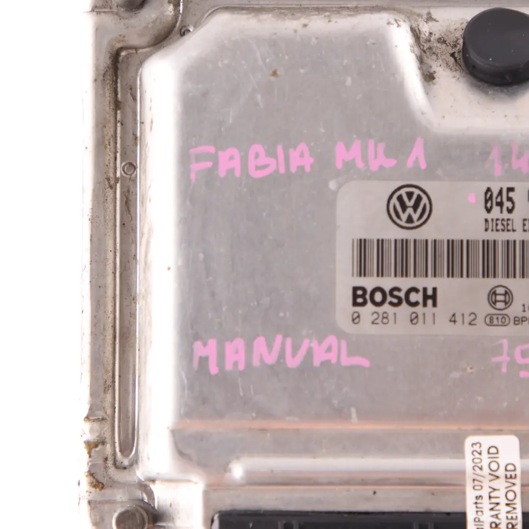 Skoda Fabia MK1 1.4 TDI AMF 75HP Engine Control Unit ECU Manual - SKU 045906019BM - Part number 045906019BM