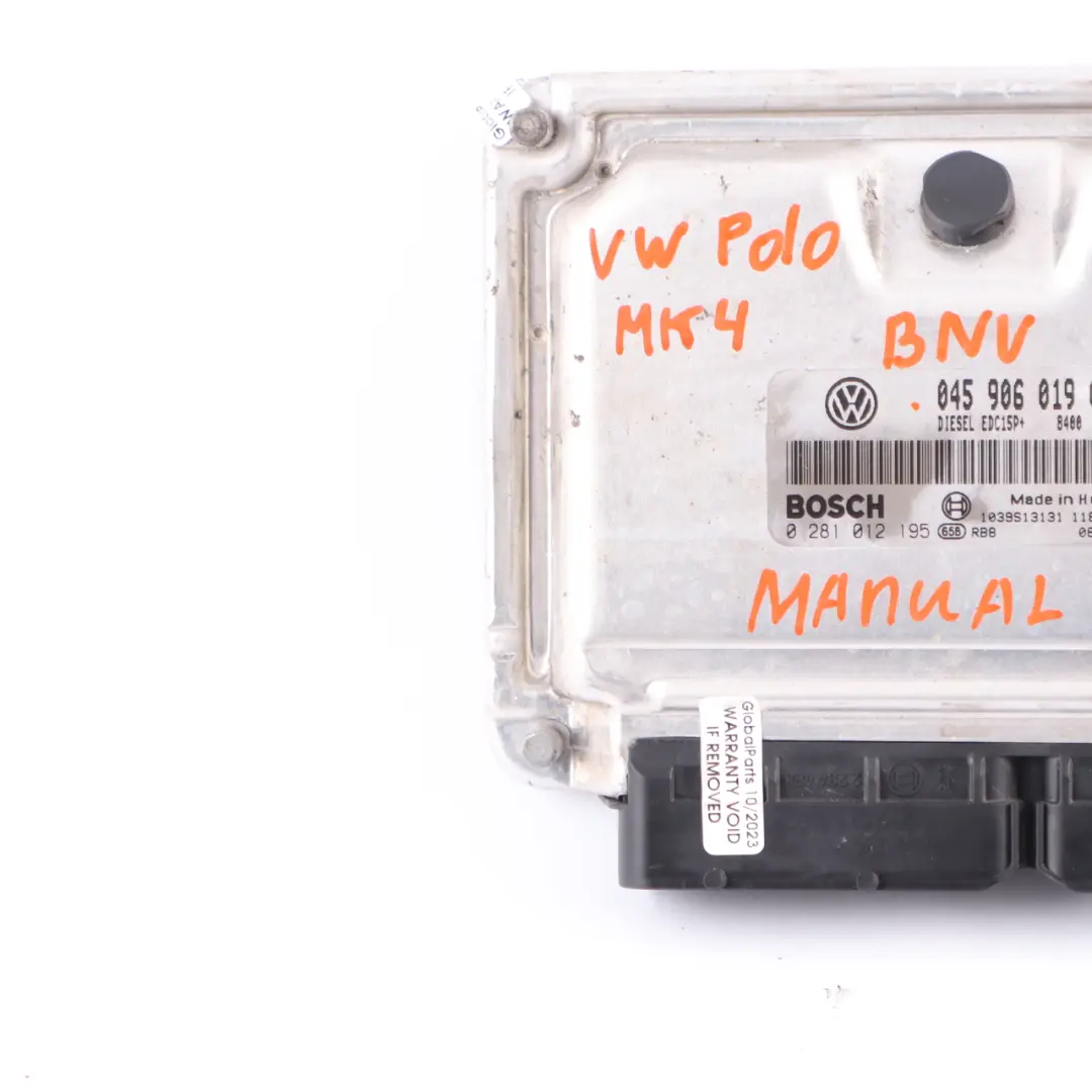 BNV Diesel Engine Control ECU Manual Siemens to VW Polo 9N 1.4 TDI with Part number 045906019CA VW Polo 9N 1.4 TDI BNV Diesel Engine Control ECU Manual Siemens - SKU 045906019CA - Part number 045906019CA
