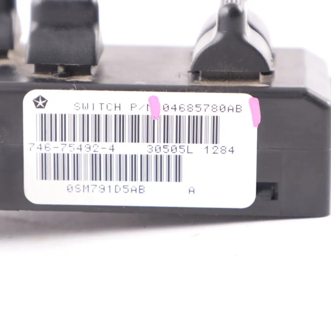 Window Lifter Switch Driver Side to Chrysler Grand Voyager Electric with Part number 04685780AB Chrysler Grand Voyager Electric Window Lifter Switch Driver Side - SKU 04685780AB - Part number 04685780AB