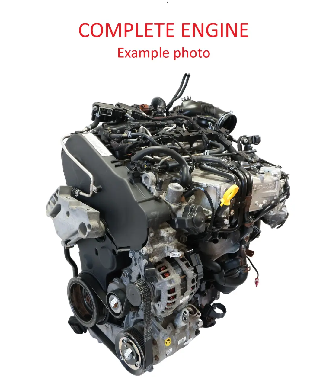 VW Volkswagen Golf Mk7 Audi A3 8V Bare Engine 1.6 TDI 110HP CXXB 99k, WARRANTY - SKU 04L100090D - Part number 04L100090D