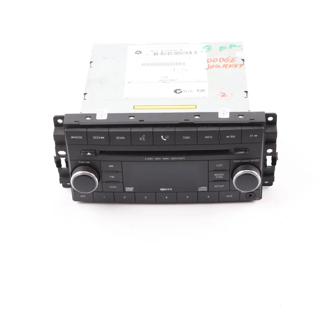 Radio CD Player Audio Head Unit to Dodge Journey 1 with Part number 05064952AC Dodge Journey 1 Radio CD Player Audio Head Unit - SKU 05064952AC - Part number 05064952AC
