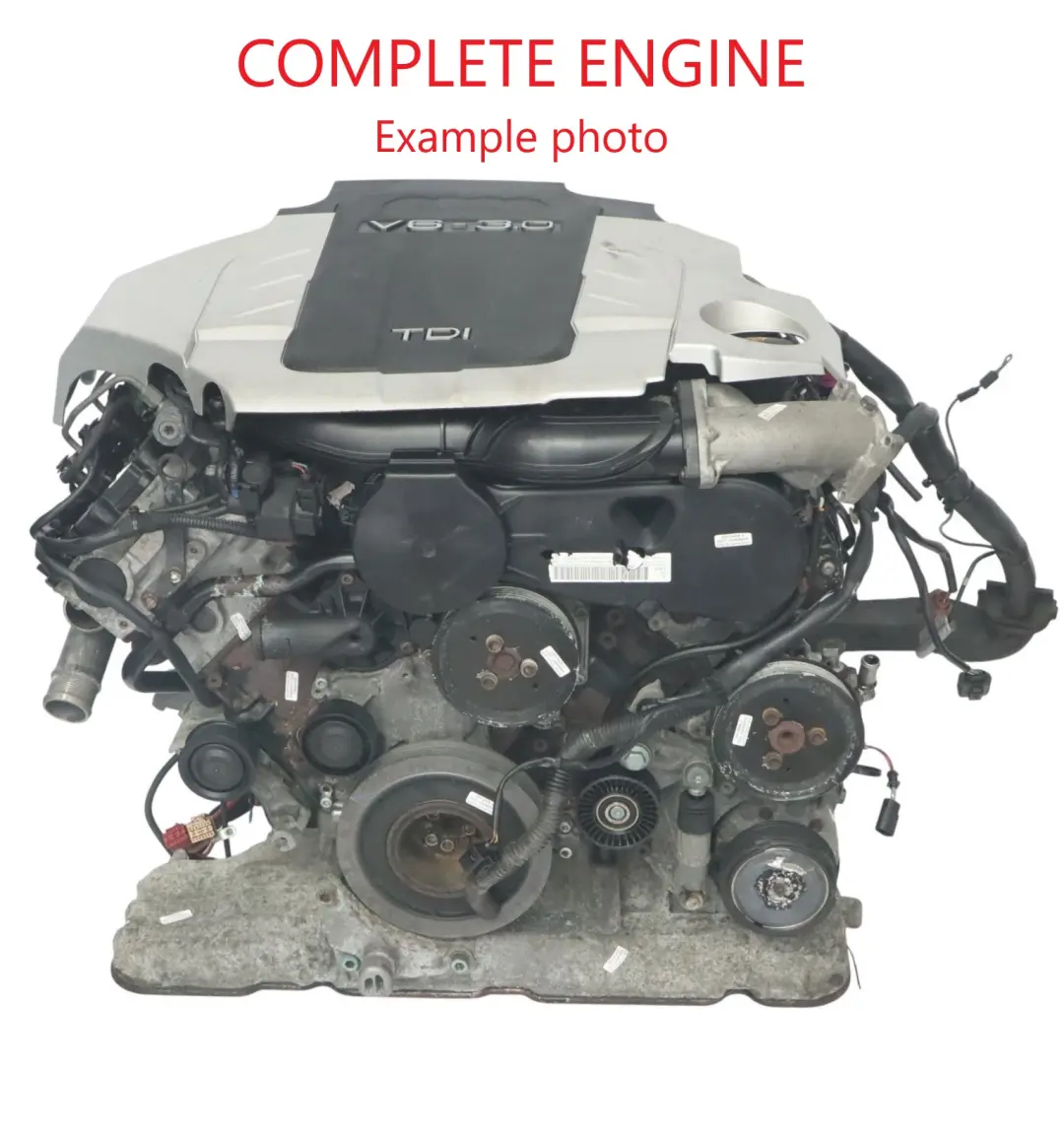 Bare Engine BKN 204HP with 99k miles, WARRANTY Audi A4 B7 3.0 TDI Diesel Quattro - SKU 059100033D - Part number 059100033D