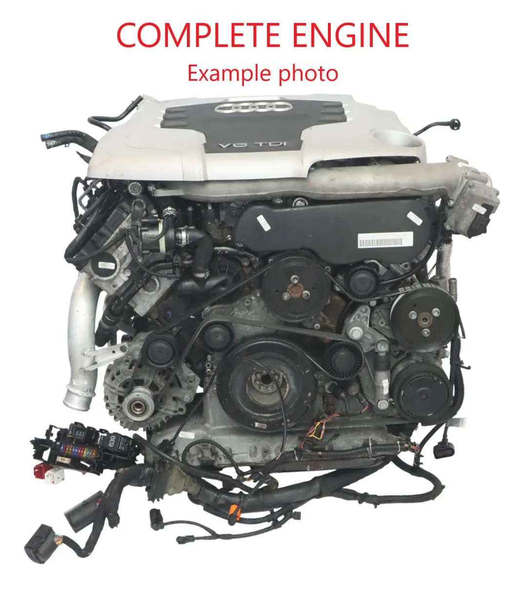 Audi A4 B8 A5 8F Q5 8R 3.0 TDI Quattro Bare Engine CCWA 240HP with 99k, WARRANTY - SKU 059100098J - Part number 059100098J