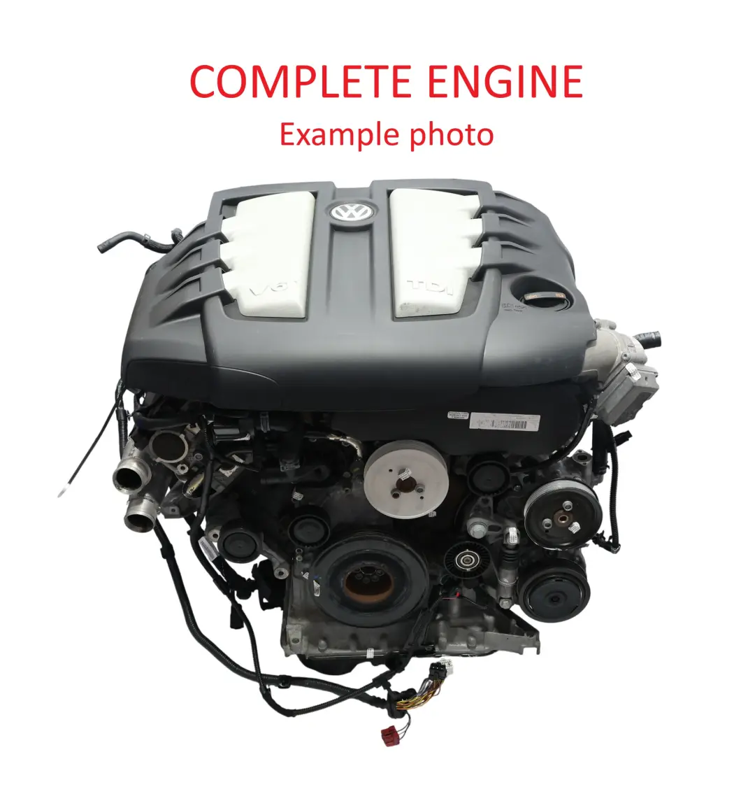 VW Volkswagen Touareg 7P Motore Nudo CASD 3.0 TDI 204HP 159 000 km, GARANZIA - SKU 059100098R - Numero di parte 059100098R