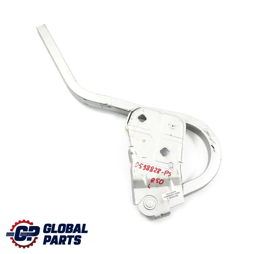 Scharnier Frontklappe Links Pure Silver für Mini Cooper One R50 R52 R53 mit Teilenummer 598828 Mini Cooper One R50 R52 R53 Scharnier Frontklappe Links Pure Silver - SKU 0598828-PS - Teilenummer 598828