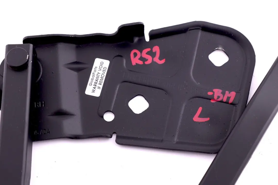 Left N/S Engine Hood Hinge Bonnet Black Matt to Mini Cooper One R50 R52 R53 with Part number 0598828 Mini Cooper One R50 R52 R53 Left N/S Engine Hood Hinge Bonnet Black Matt - SKU 0598828-BM - Part number 0598828