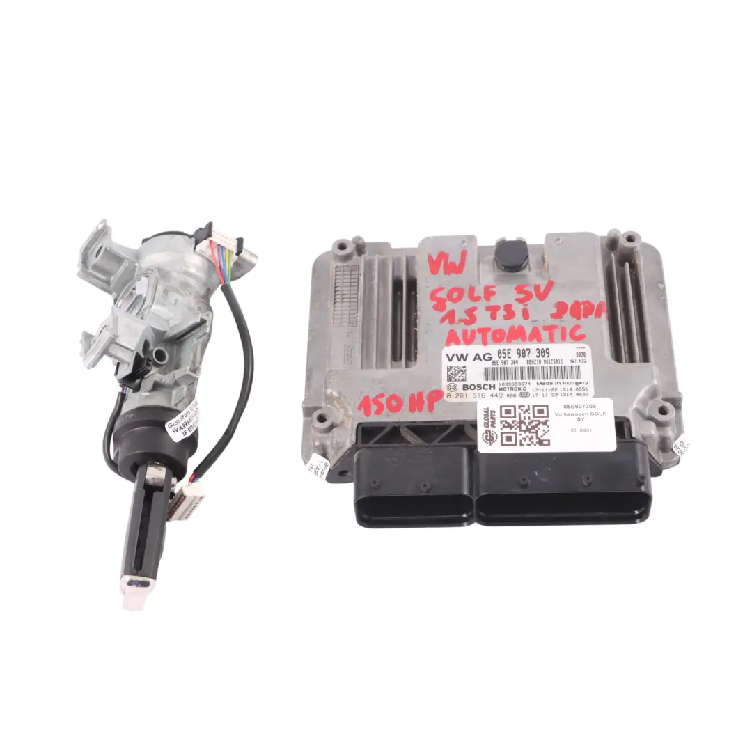 DADA 150HP Engine ECU Key + Lock DSG to Volkswagen Golf Sportsvan 1.5 TSI with Part number 05E907309 Volkswagen Golf Sportsvan 1.5 TSI DADA 150HP Engine ECU Key + Lock DSG - SKU 05E907309 - Part number 05E907309