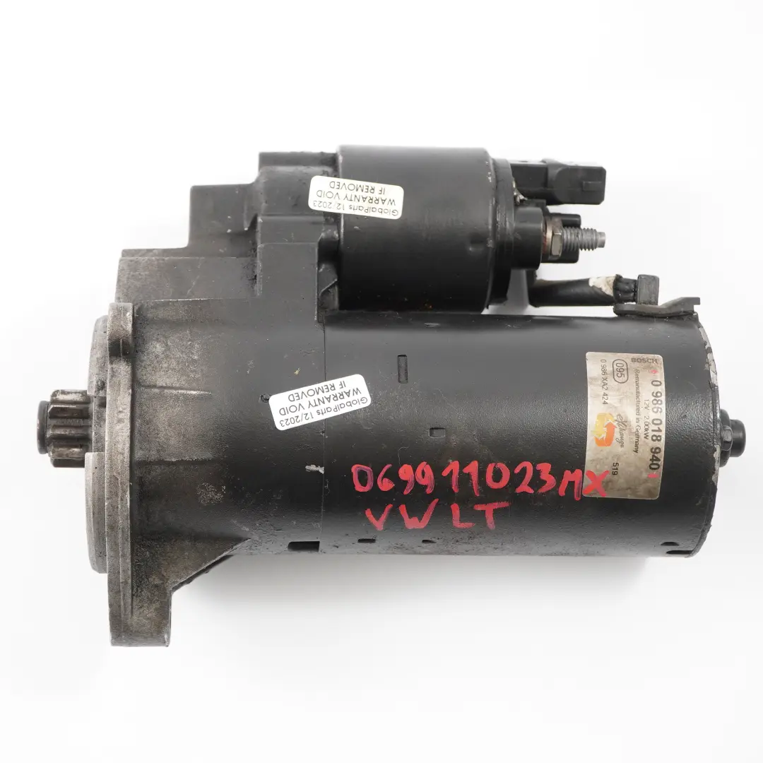Volkswagen LT 2.5 Touareg 3.0 TDI Diesel Engine Starter Motor - SKU 069911023MX - Part number 069911023MX