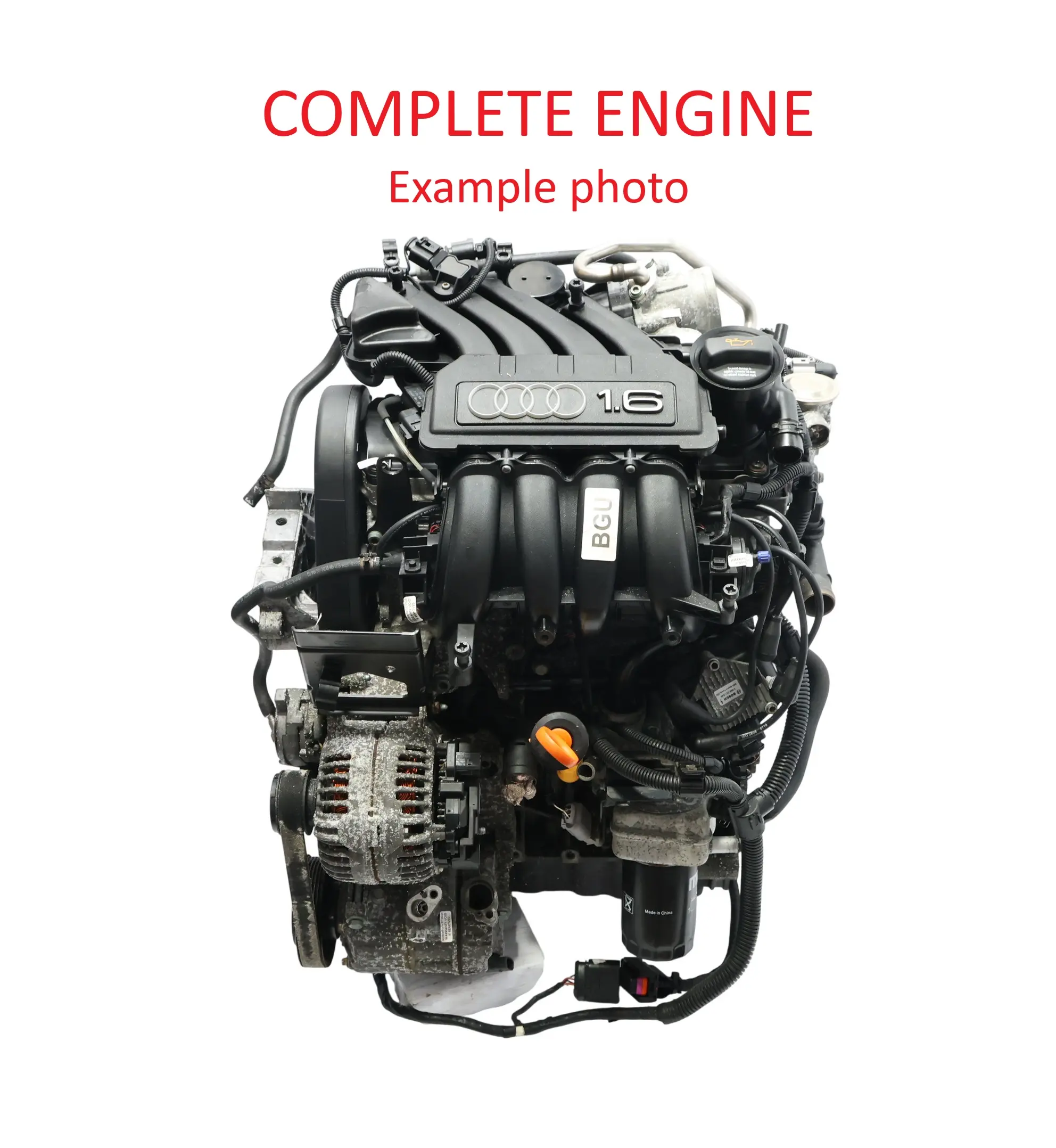 Volkswagen Golf MK5 Audi A3 8P Unkomplett Motor BGU 1.6 102PS 159TKM, GARANTIE