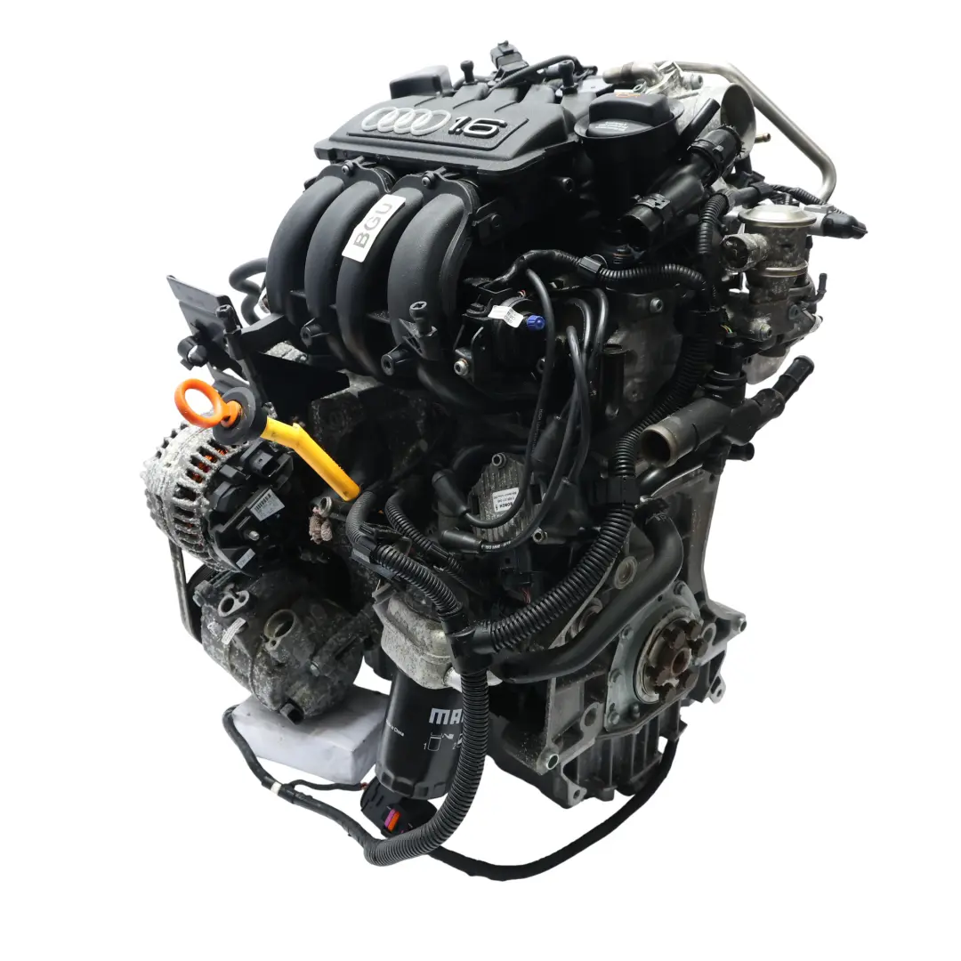 MK5 Audi A3 8P Kompletter Motor BGU 1.6 102PS 159TKM, GARANTIE für Volkswagen Golf mit Teilenummer 06A100098EX Volkswagen Golf MK5 Audi A3 8P Kompletter Motor BGU 1.6 102PS 159TKM, GARANTIE - SKU 06A100098EX-1 - Teilenummer 06A100098EX