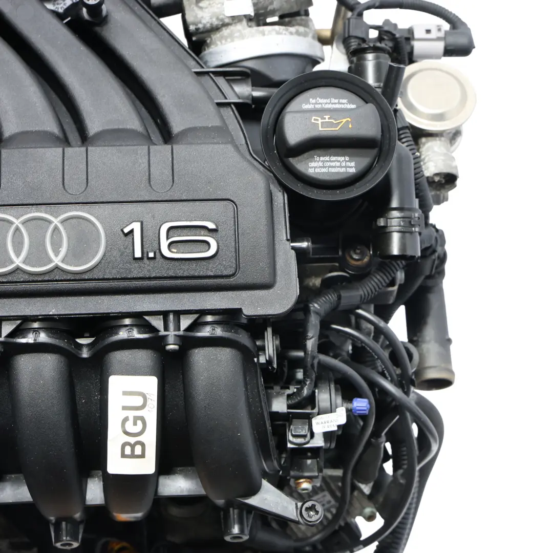 Volkswagen Golf MK5 Audi A3 8P Bare Engine BGU 1.6 Petrol 102HP 99k, WARRANTY - SKU 06A100098EX - Part number 06A100098EX