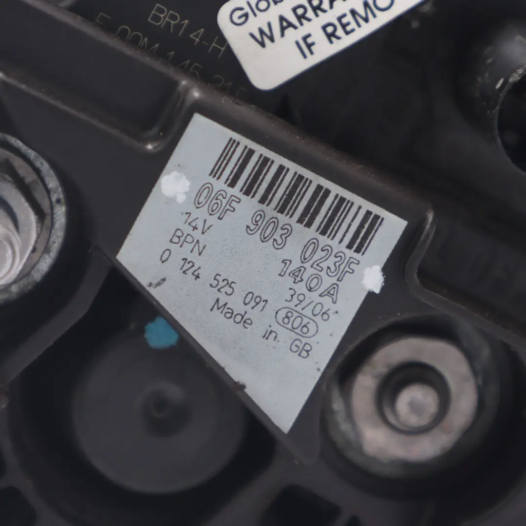 Alternateur Générateur pour Volkswagen Golf 5 Audi A3 8P 1.9 2.0 TDI à propos du numéro de pièce 06F903023F Volkswagen Golf 5 Audi A3 8P 1.9 2.0 TDI Alternateur Générateur - SKU 06F903023F - Numéro de pièce 06F903023F