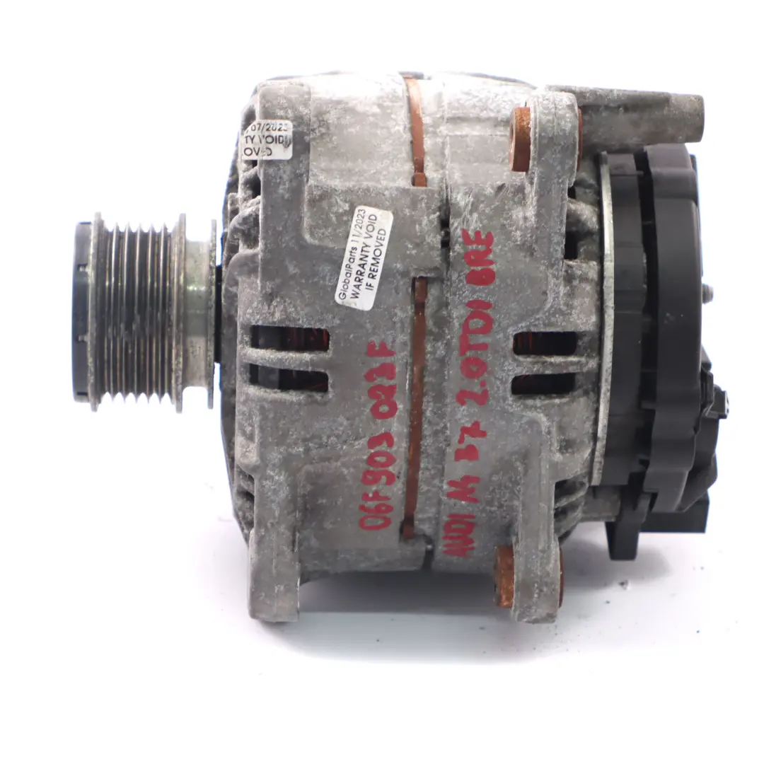 Volkswagen Audi A4 B7 2.0 TDI BRE Motor Lichtmaschine Generator - SKU 06F903023J - Teilenummer 06F903023J