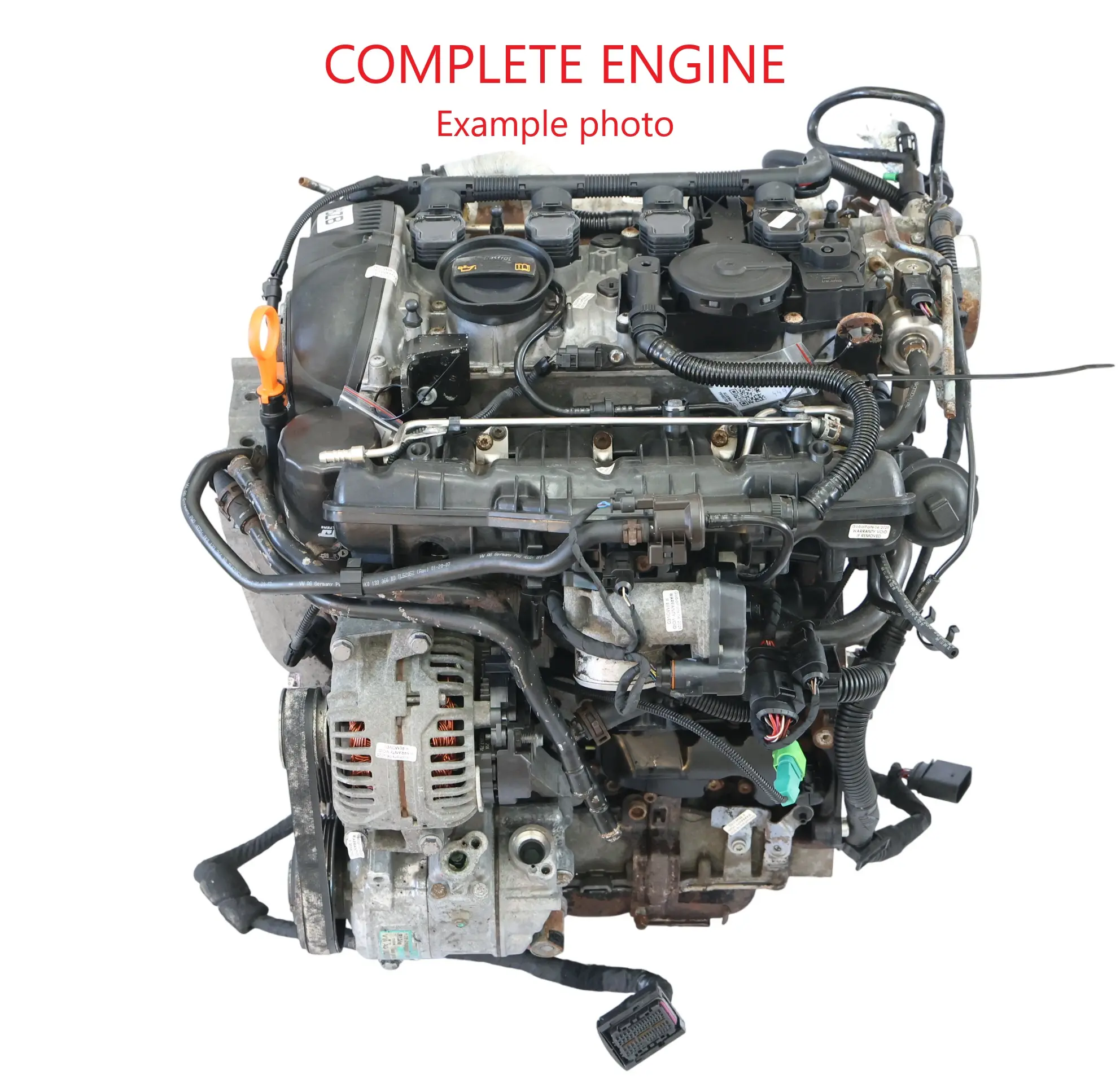 Audi A3 8P VW Passat B6 Seat Leon 1P 1.8 TFSI TSI Motore Nudo BZB 160HP GARANZIA