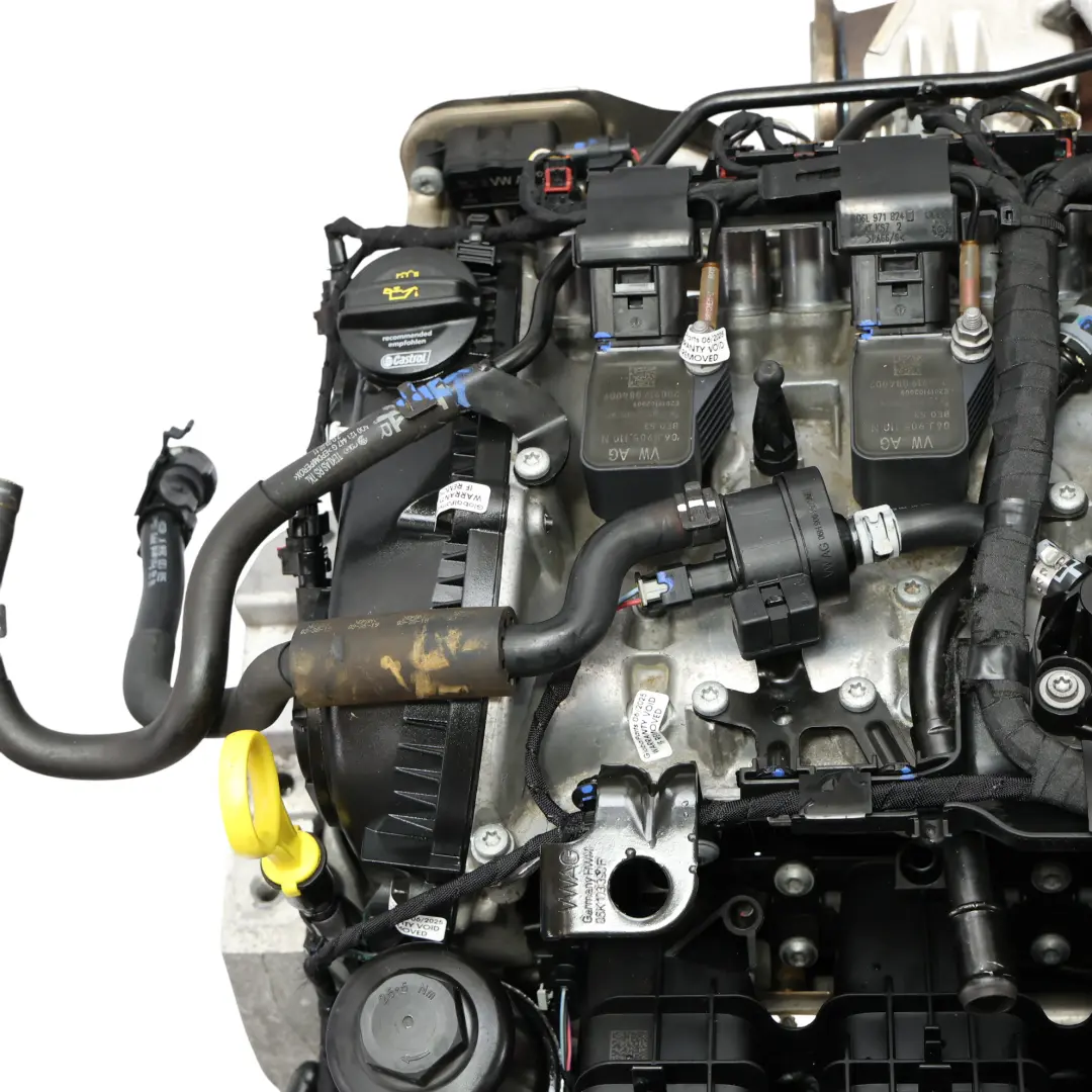 Complete Engine DNUE 300HP 79k, WARRANTY to Audi S3 8V VW Golf Mk7 R 2.0 TFSI with Part number 06K100039B Audi S3 8V VW Golf Mk7 R 2.0 TFSI Complete Engine DNUE 300HP 79k, WARRANTY - SKU 06K100039B-1 - Part number 06K100039B