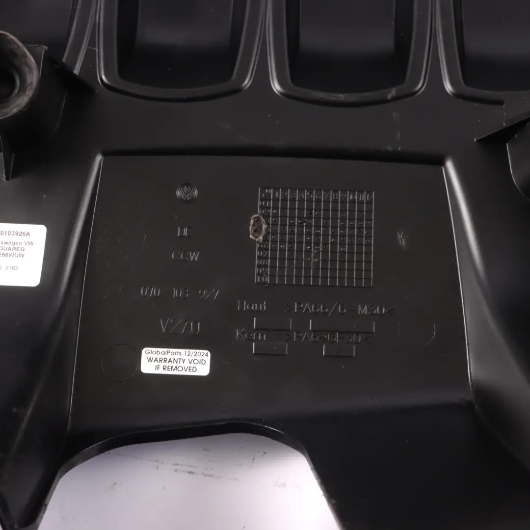 Volkswagen Touareg 7L Osłona Pokrywa Silnika - SKU 070103926A - Numer Części 070103926A