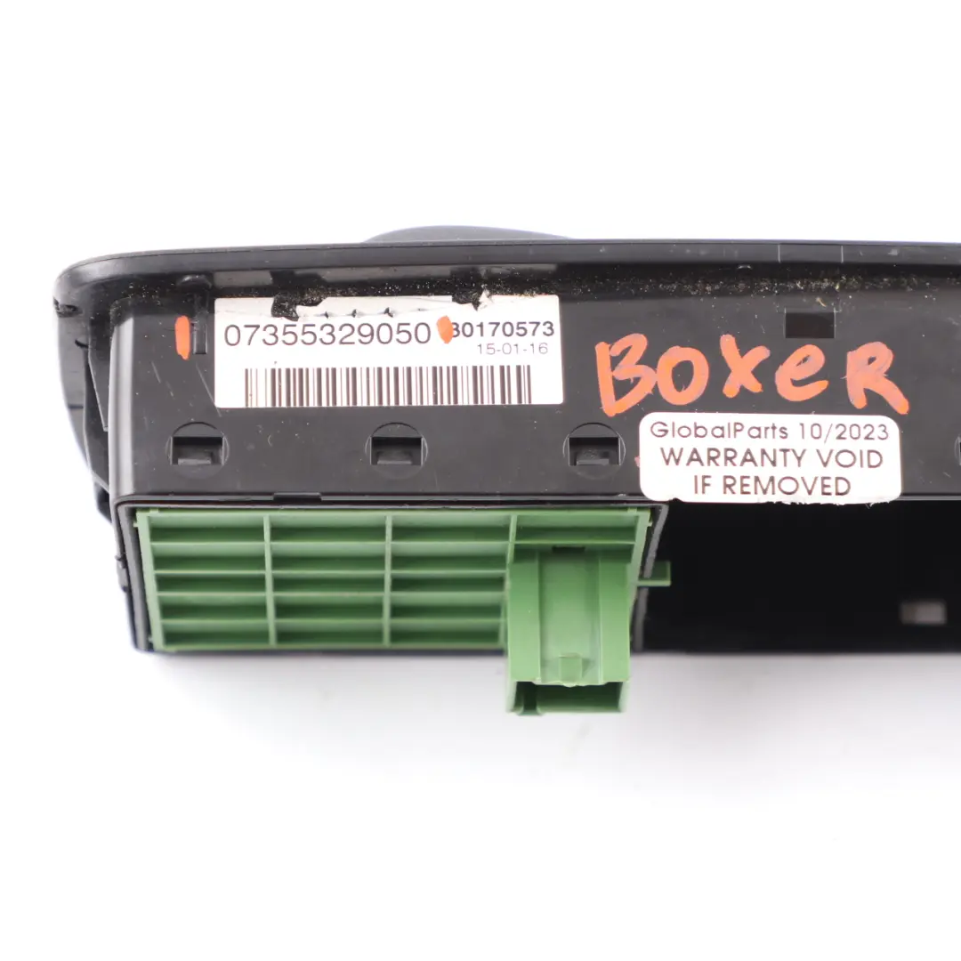 Peugeot Boxer Citroen Relay Window Lifter Switch Driver's Side Panel - SKU 07355329050 - Part number 07355329050