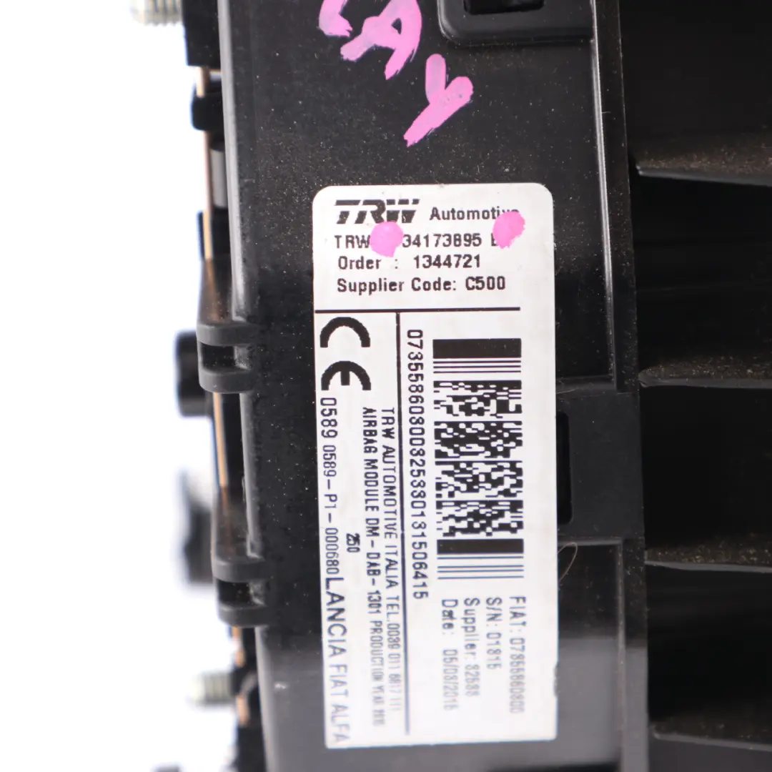 Citroen Relay Steering Wheel Air Module Driver Side to with Part number 07355860300 Citroen Relay Steering Wheel Air Module Driver Side - SKU 07355860300 - Part number 07355860300