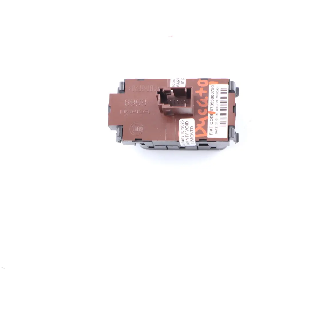 Pannello interruttore luci controllo fari per Fiat Ducato Peugeot Boxer con numero di parte 07355860750 Fiat Ducato Peugeot Boxer Pannello interruttore luci controllo fari - SKU 07355860750 - Numero di parte 07355860750