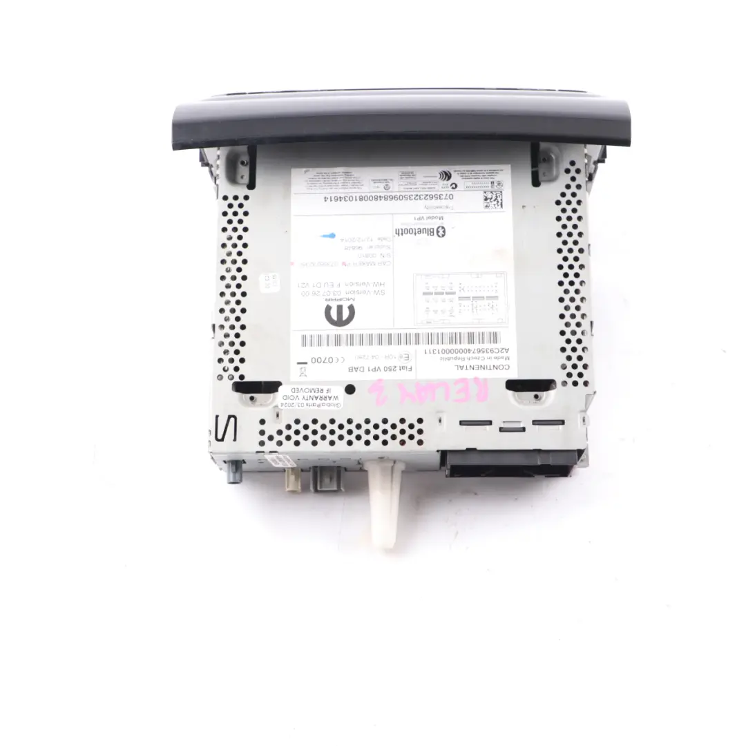 Citroen Relay Peugeot Boxer Radio Player Bluetooth Head Unit to with Part number 07356232350 Citroen Relay Peugeot Boxer Radio Player Bluetooth Head Unit - SKU 07356232350 - Part number 07356232350