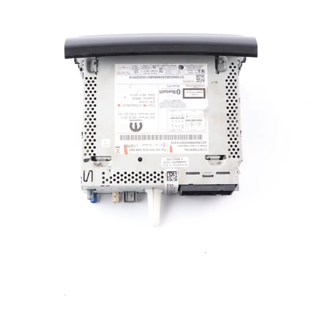 Radio CD Player Head Unit ECE DAB NAV to Peugeot Boxer Fiat Ducato with Part number 07356258240 Peugeot Boxer Fiat Ducato Radio CD Player Head Unit ECE DAB NAV - SKU 07356258240 - Part number 07356258240