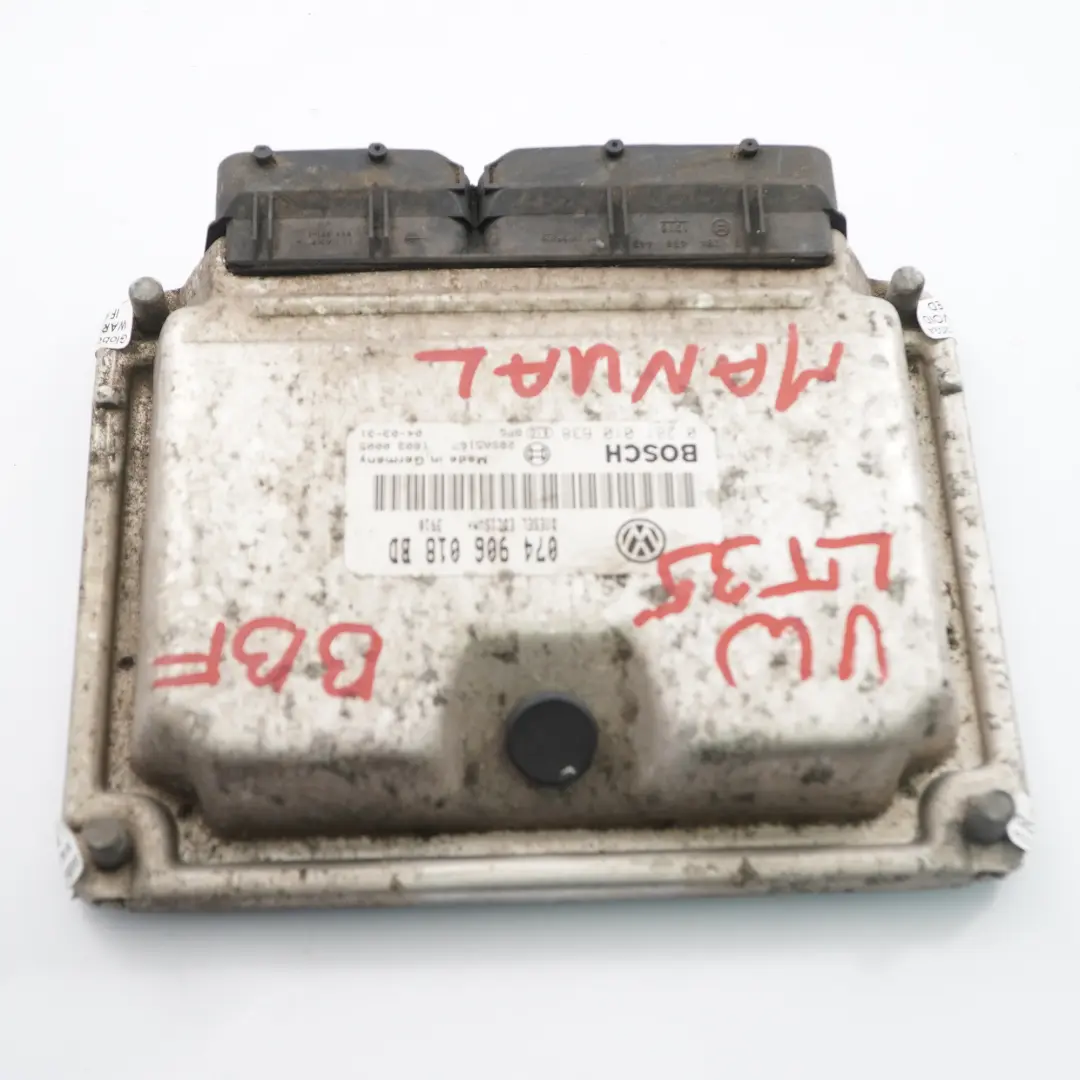 BBF 95HP Módulo Control del Motor ECU Manual para VW Volkswagen LT 35 con número de pieza 074906018BD VW Volkswagen LT 35 BBF 95HP Módulo Control del Motor ECU Manual - SKU 074906018BD - Número de pieza 074906018BD