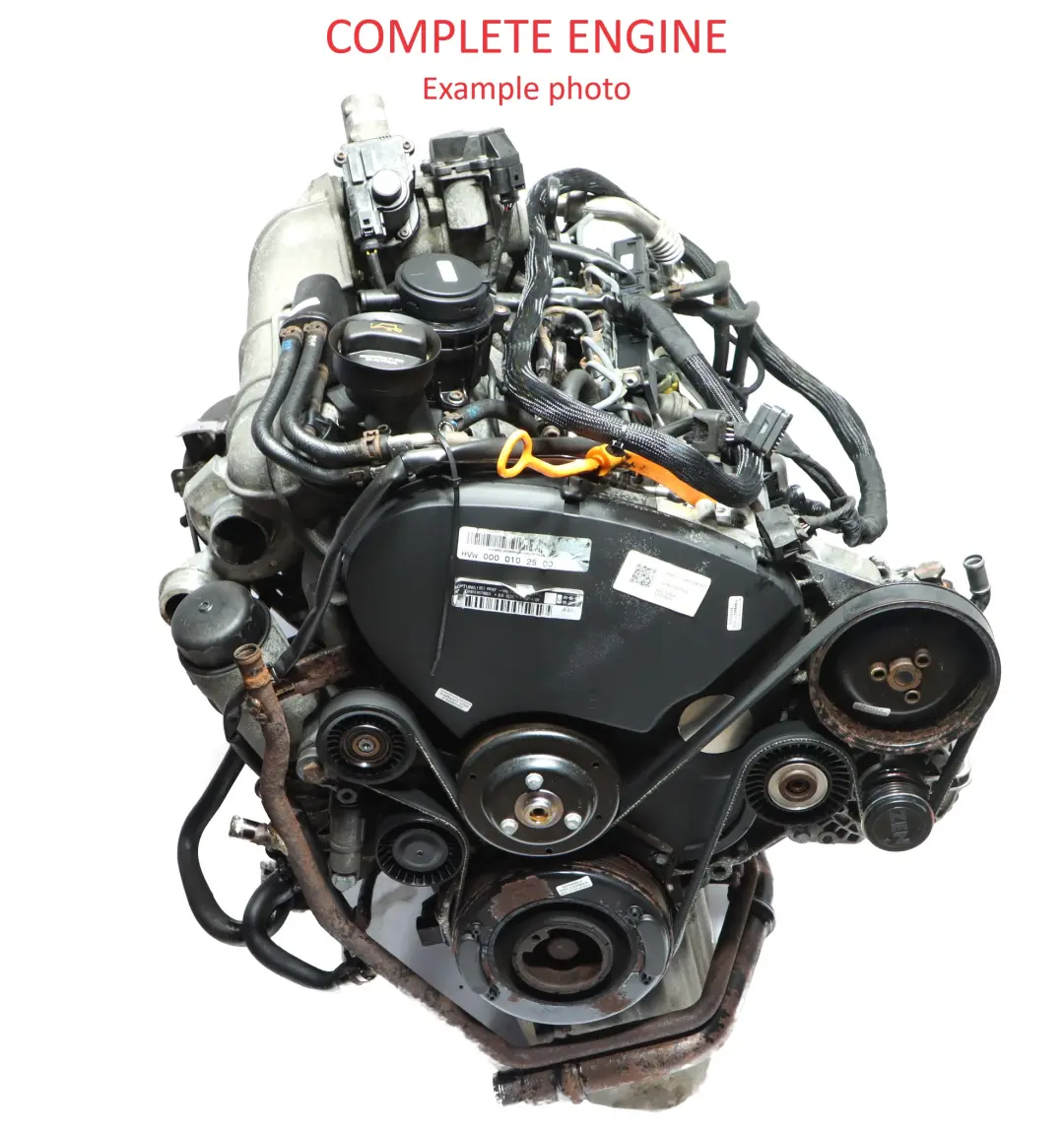 109HP Bare Engine BJK 105k, WARRANTY to VW Volkswagen Crafter 30-50 2.5 TDI with Part number 076100031 VW Volkswagen Crafter 30-50 2.5 TDI 109HP Bare Engine BJK 105k, WARRANTY - SKU 076100031 - Part number 076100031