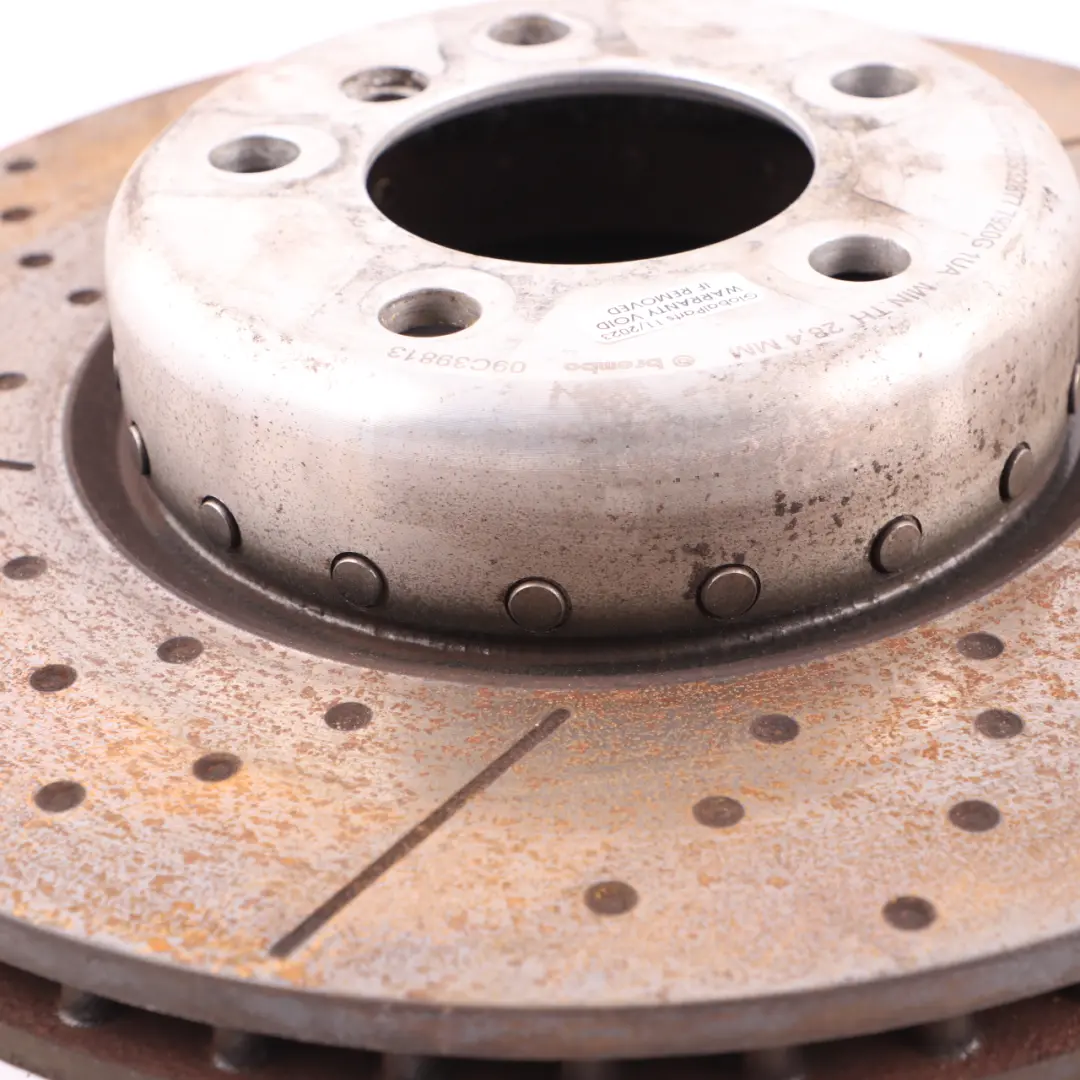 BREMBO Brake Disc Front Left Right Ventilated Brake Set 340x30 to BMW F20 F22 F30 with Part number 09.C398.13 BMW F20 F22 F30 BREMBO Brake Disc Front Left Right Ventilated Brake Set 340x30 - SKU 09.C398.13 - Part number 09.C398.13