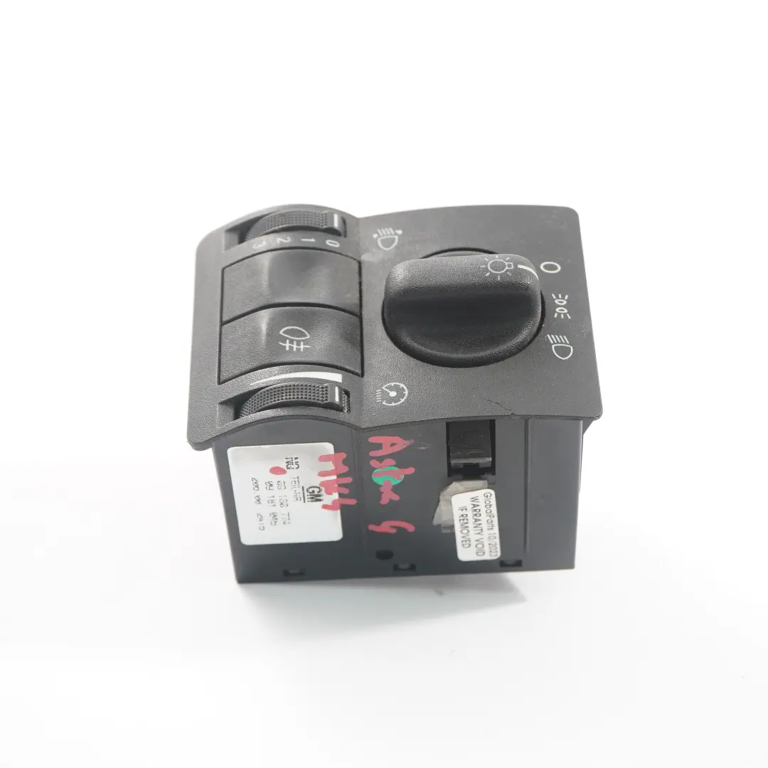 Vauxhall Opel Astra G Headlight Light Switch Control Panel Unit - SKU 09180774 - Part number 09180774
