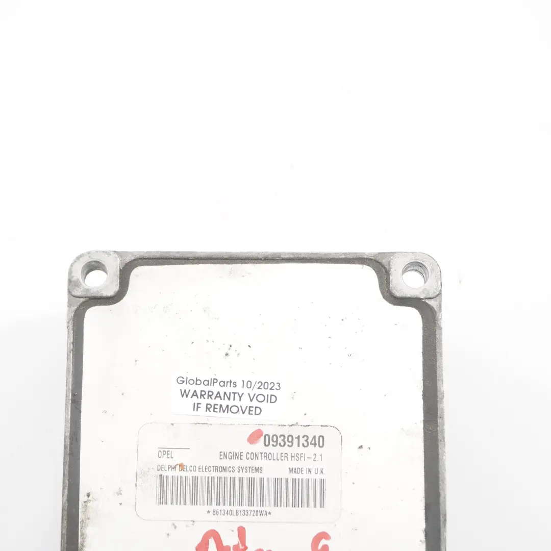 Opel Astra G Unità di controllo motore Modulo ECU Benzina Automatico - SKU 09391340 - Numero di parte 09391340
