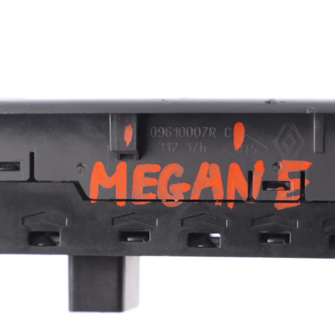 Window Lifter Switch Driver's Side Panel Mirror Control to Renault Megane with Part number 09610007R Renault Megane Window Lifter Switch Driver's Side Panel Mirror Control - SKU 09610007R - Part number 09610007R