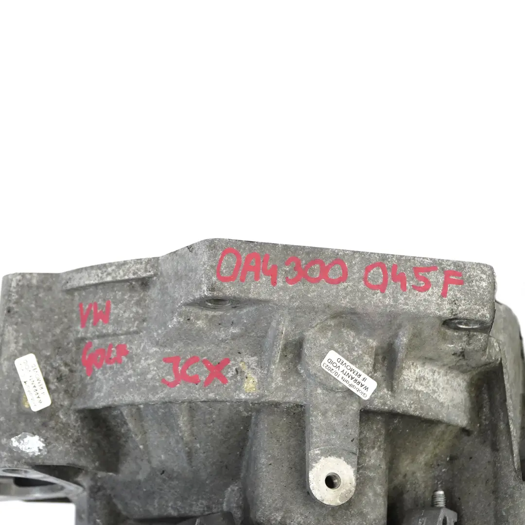 Gearbox 1.9 TDI 5 Speed JCX WARRANTY VW Volkswagen Golf Plus 5 Manual - SKU 0A4300045F - Part number 0A4300045F