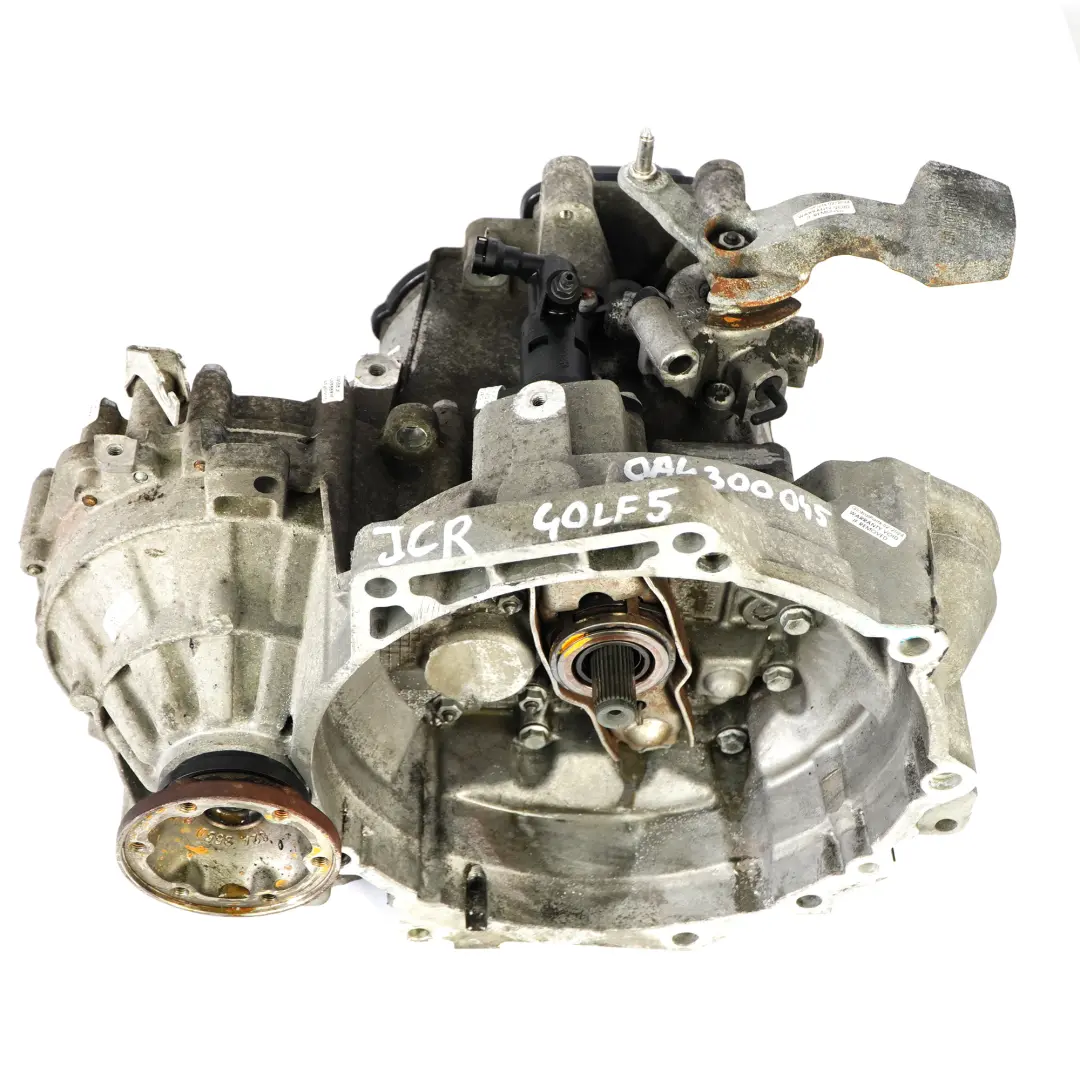 Cambio Manuale 1.9 TDI 5 Velocità JCR GARANZIA per VW Volkswagen Golf 5 con numero di parte 0A4300045X VW Volkswagen Golf 5 Cambio Manuale 1.9 TDI 5 Velocità JCR GARANZIA - SKU 0A4300045X-1 - Numero di parte 0A4300045X
