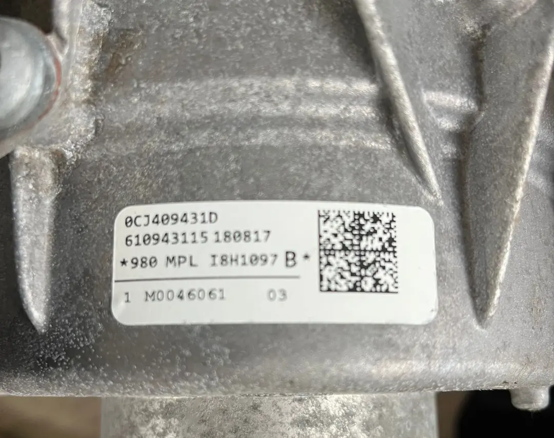 Audi A4 B9 8W Q5 FY 2.0 TFSI Boîte transfert automatique DSG 0CJ409431C WARRANTY - SKU 0CJ409431G - Numéro de pièce 0CJ409431G