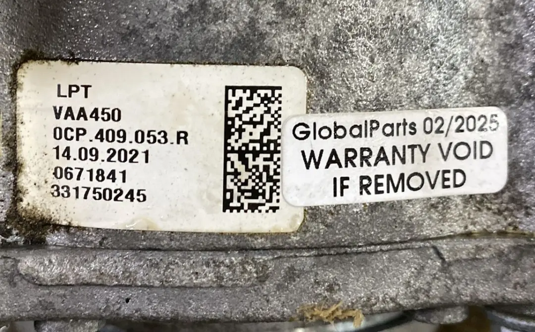 Audi RS3 8V 2.5 TFSI Quattro Scatola di trasferimento 0CP409053R GARANZIA - SKU 0CP409053E - Numero di parte 0CP409053E