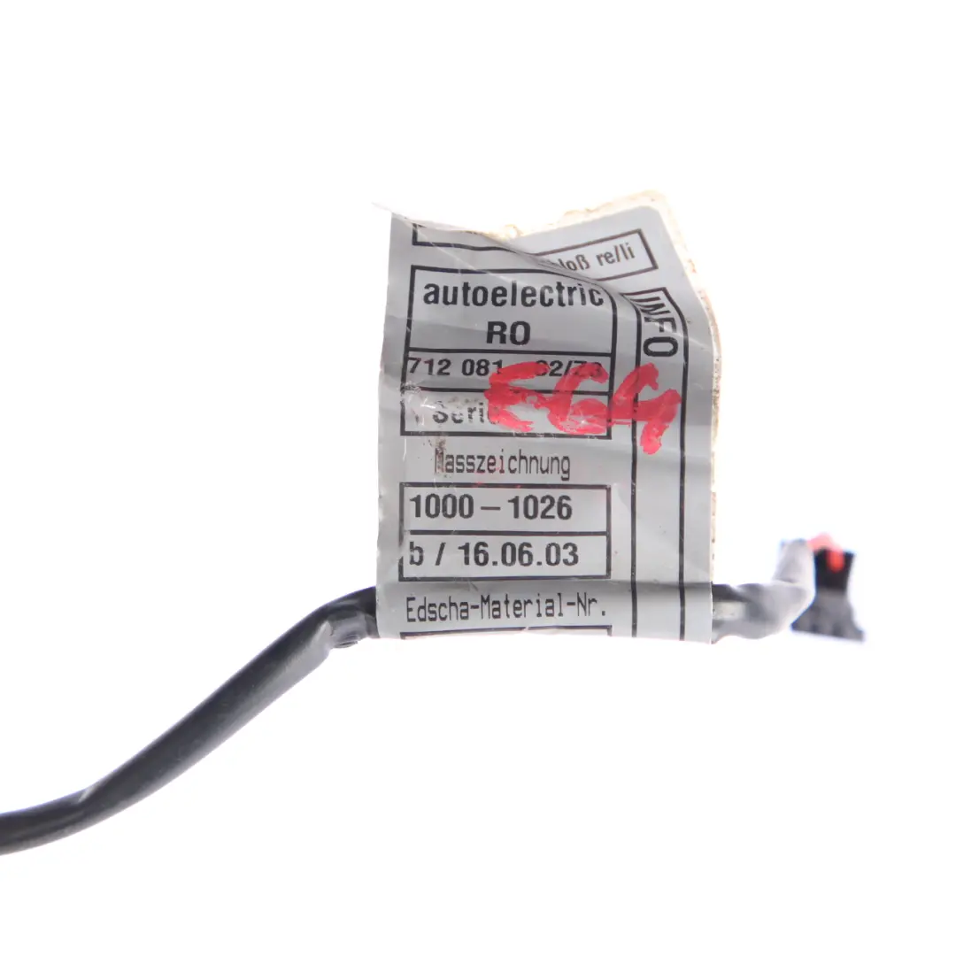 BMW E64 Cabrio Câble De Câblage Pour Capteur De Toit Rigide Pliant - SKU 1013872 - Numéro de pièce 1013872
