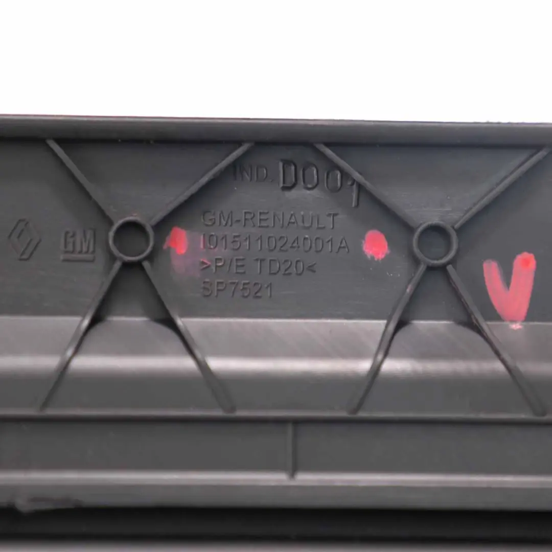 Renault Trafic III Vivaro B Ablagefach Schottwand Trennwand - SKU 101511024001A - Teilenummer 101511024001A