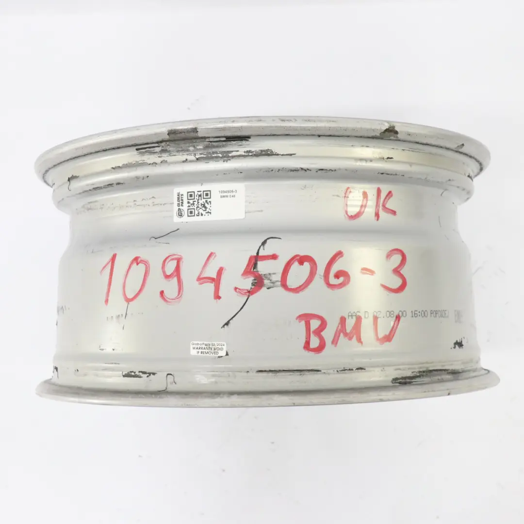 BMW E36 E46 llanta de aleación de plata 17 "radios estrella 44 ET:47 8J - SKU 1094506-3 - Número de pieza 1094506