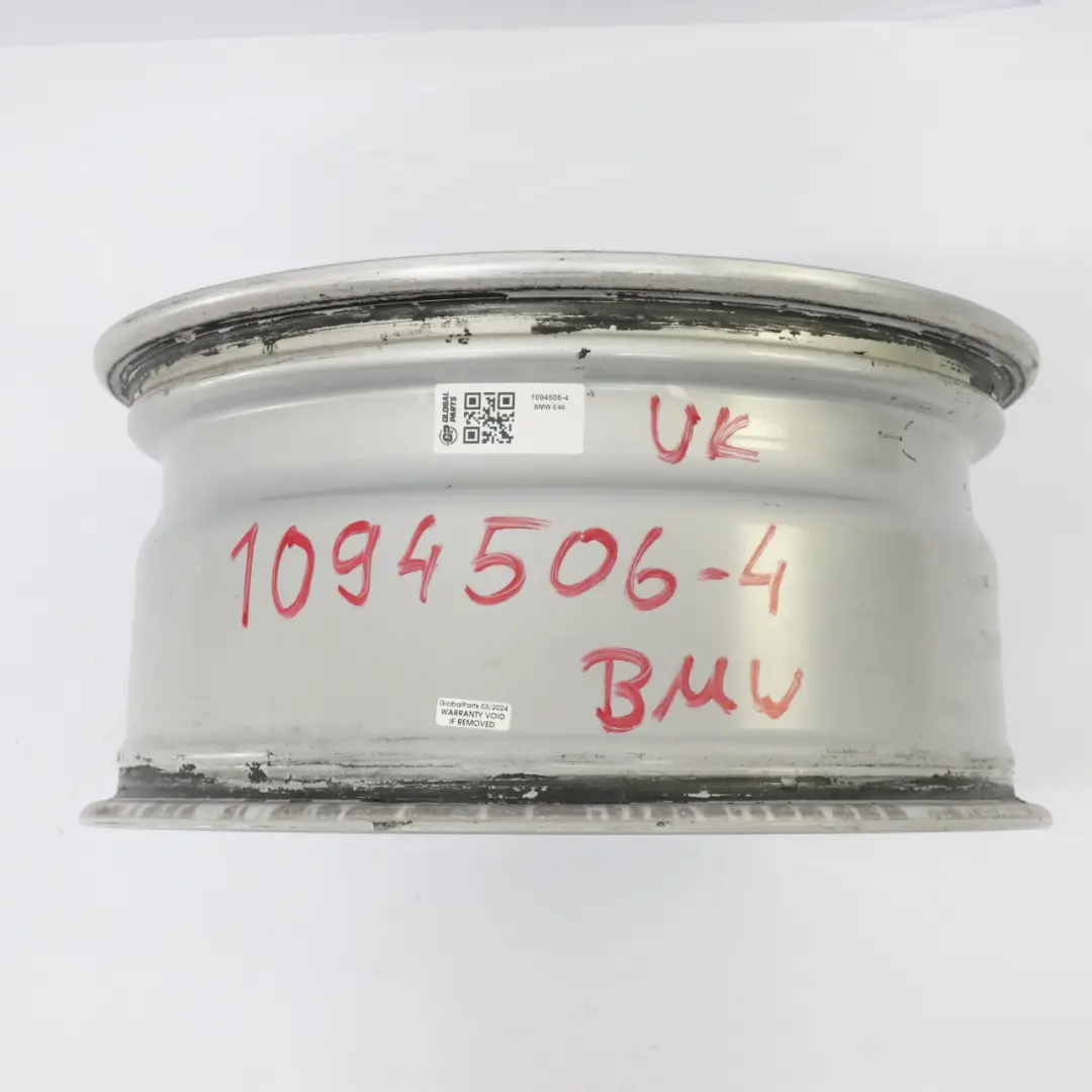 BMW E36 E46 Silver Alloy Wheel Rim 17" Star Spokes 44 ET:47 8J - SKU 1094506-4 - Part number 1094506
