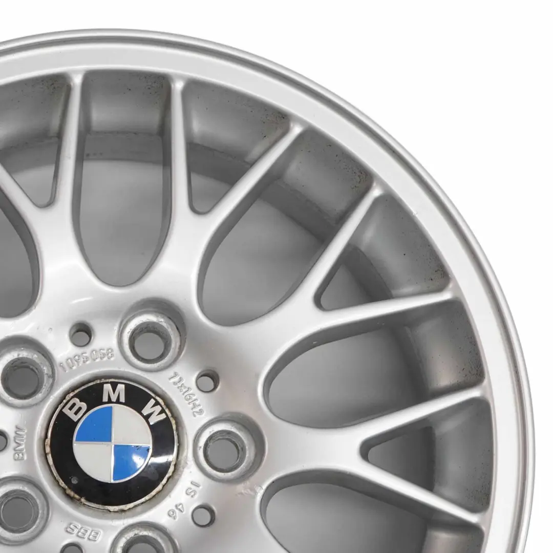 BMW E36 E46 Silver Alloy Wheel Rim 16" Cross Spoke 42 7J ET:46 - SKU 1095058-1 - Part number 1095058