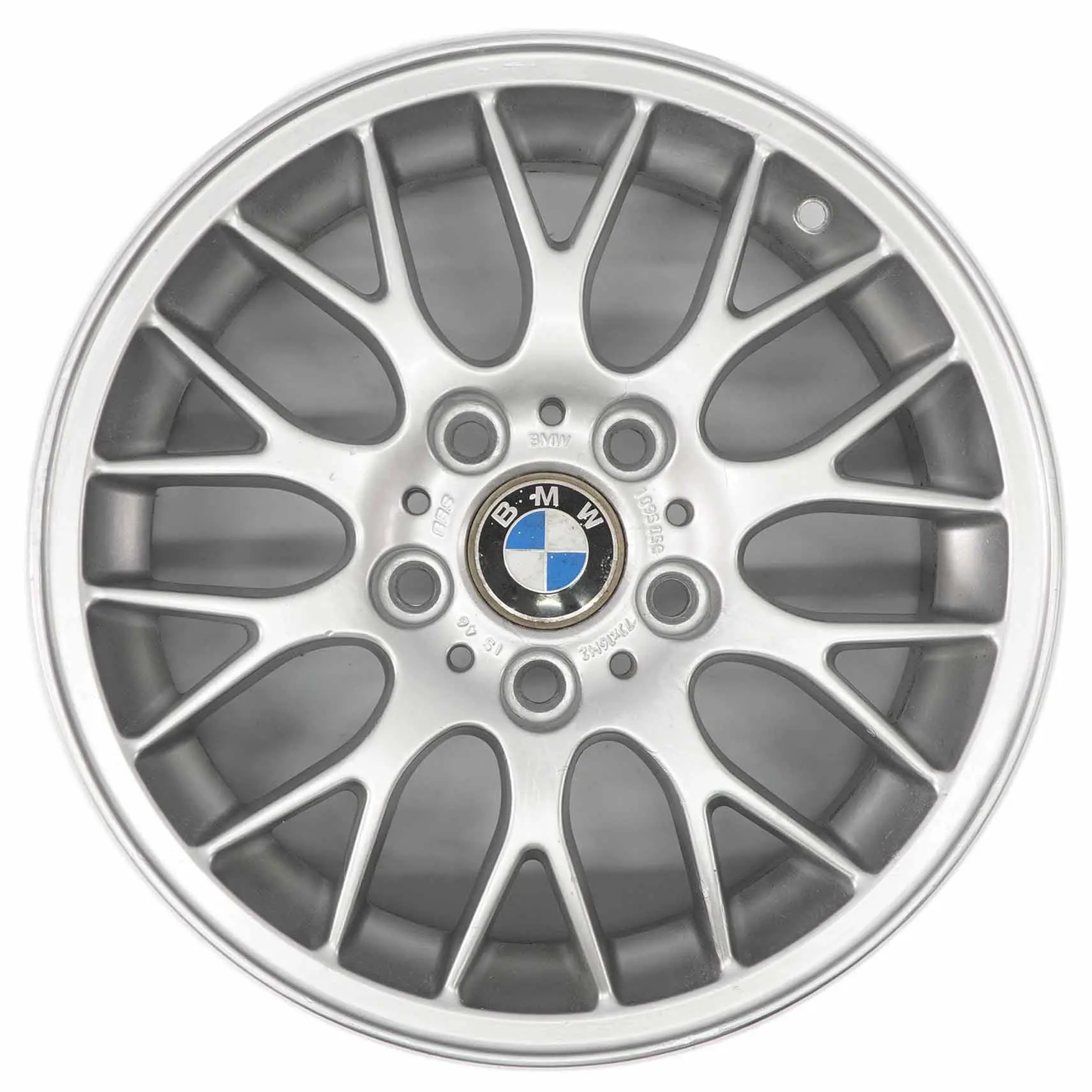 BMW E36 E46 llanta de aleación de plata 16 "Cruz Radio 42 7J ET:46 1095058