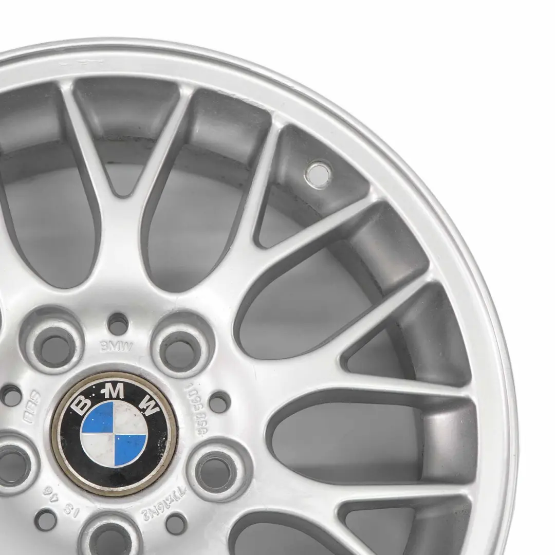 BMW E36 E46 Jante en Alliage Argenté 16" à Rayons Croisés 42 7J ET:46 - SKU 1095058-2 - Numéro de pièce 1095058