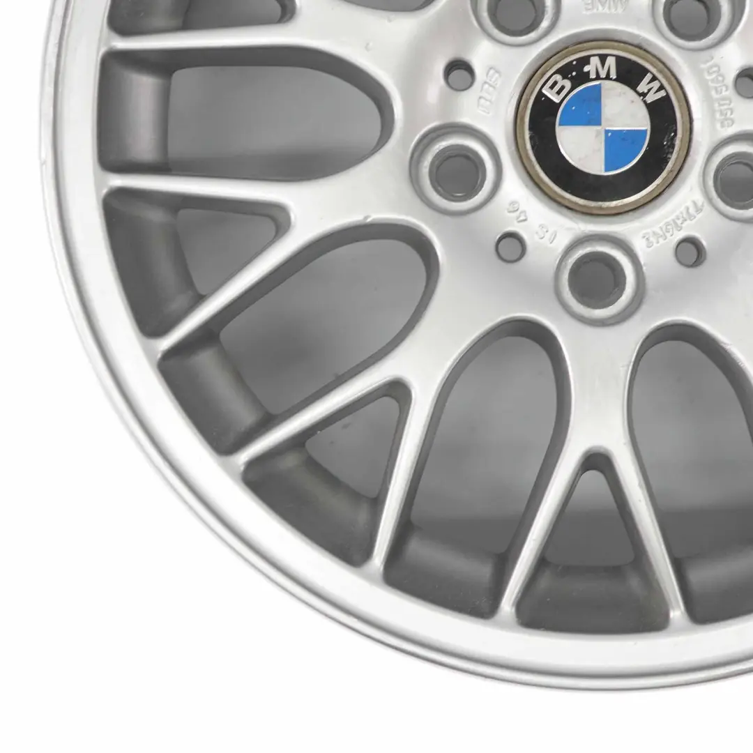 BMW E36 E46 Jante en Alliage Argenté 16" à Rayons Croisés 42 7J ET:46 - SKU 1095058-2 - Numéro de pièce 1095058