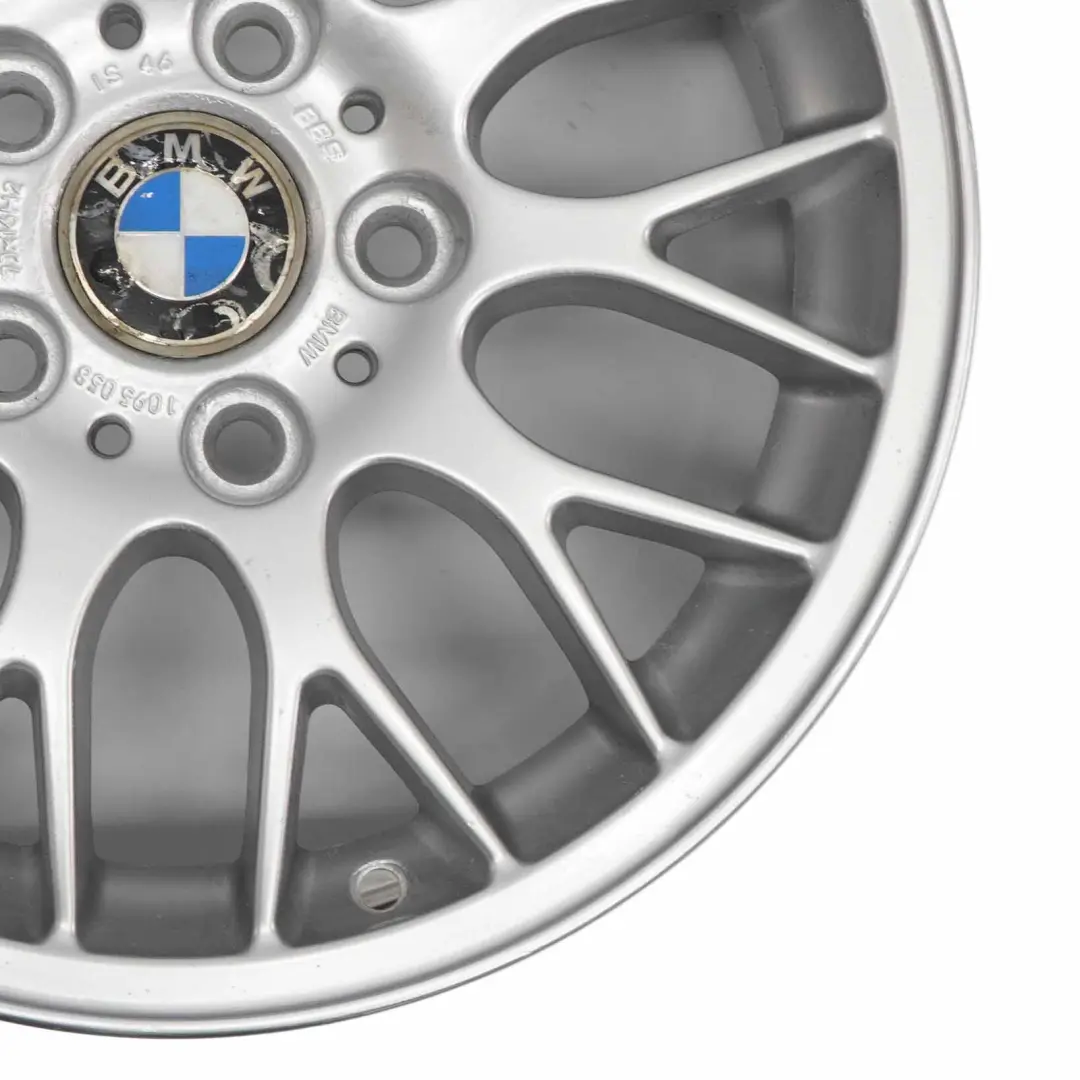 BMW E36 E46 Silver Alloy Wheel Rim 16" Cross Spoke 42 7J ET:46 - SKU 1095058-3 - Part number 1095058