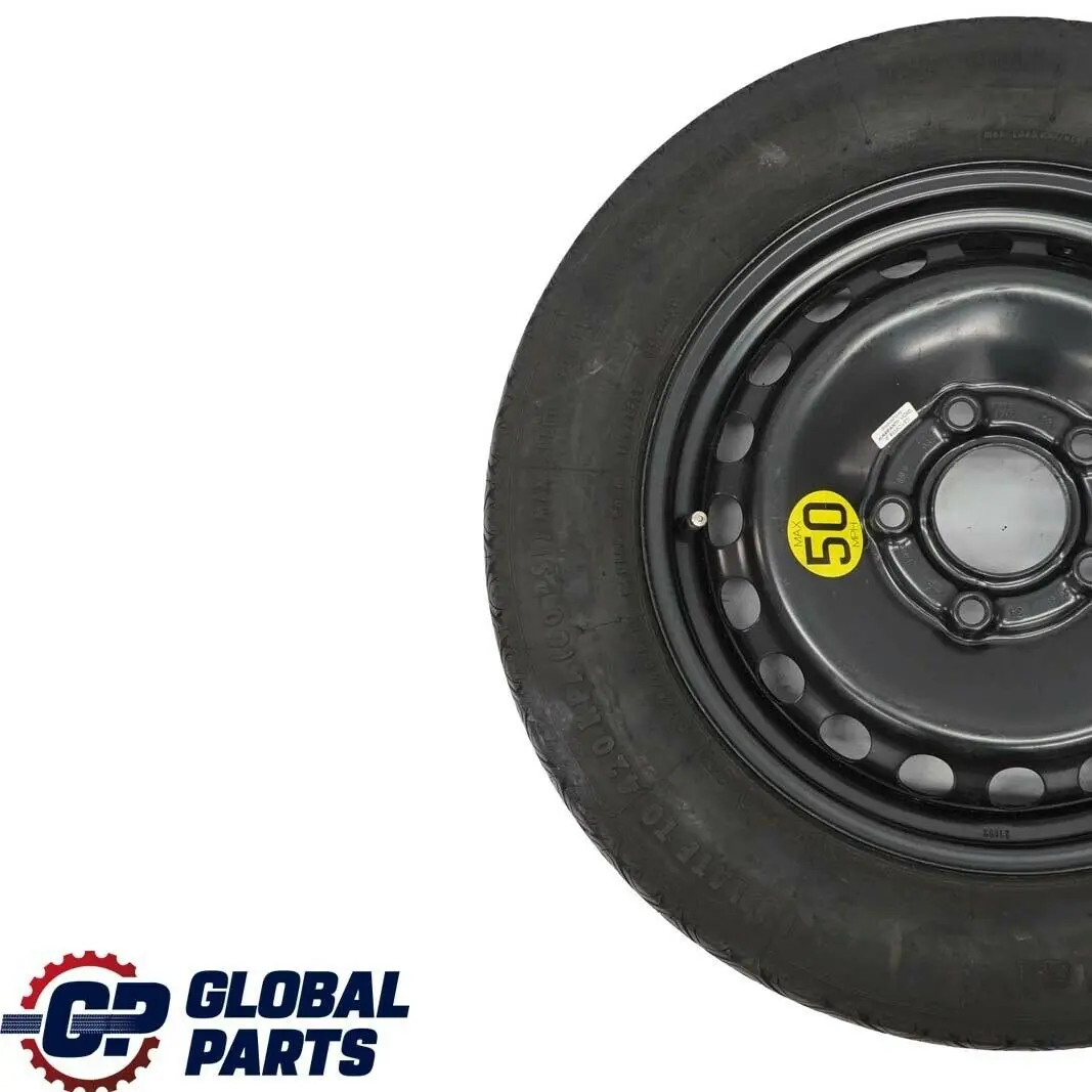 Ruota di scorta compatta in acciaio nero 125/90 R15 15" per BMW E36 E46 con numero di parte 1095069 BMW E36 E46 Ruota di scorta compatta in acciaio nero 125/90 R15 15" - SKU 1095069 - Numero di parte 1095069