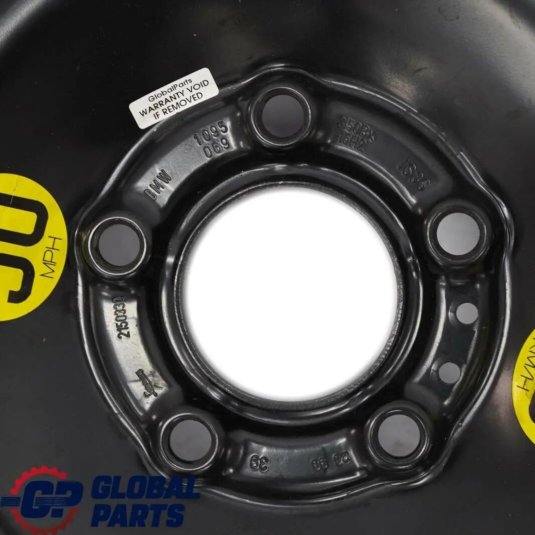 BMW E36 E46 Ruota di scorta compatta in acciaio nero 125/90 R15 15" - SKU 1095069 - Numero di parte 1095069