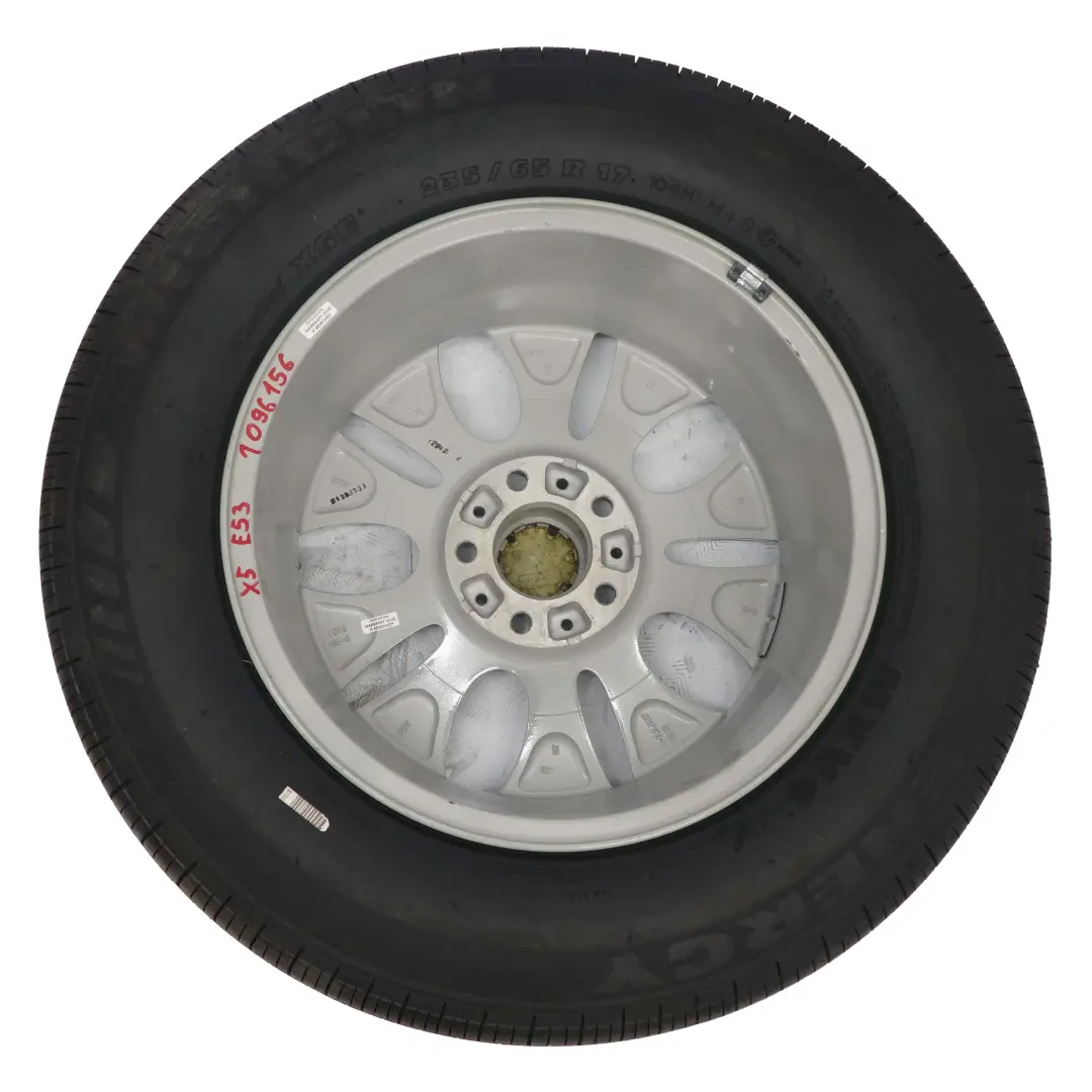 Alu Felge Alufelge 17" 7,5J Reifen 235/65 Ellipsoidstyling 56 für BMW X5 E53 mit Teilenummer 1096156 BMW X5 E53 Alu Felge Alufelge 17" 7,5J Reifen 235/65 Ellipsoidstyling 56 - SKU 1096156 - Teilenummer 1096156