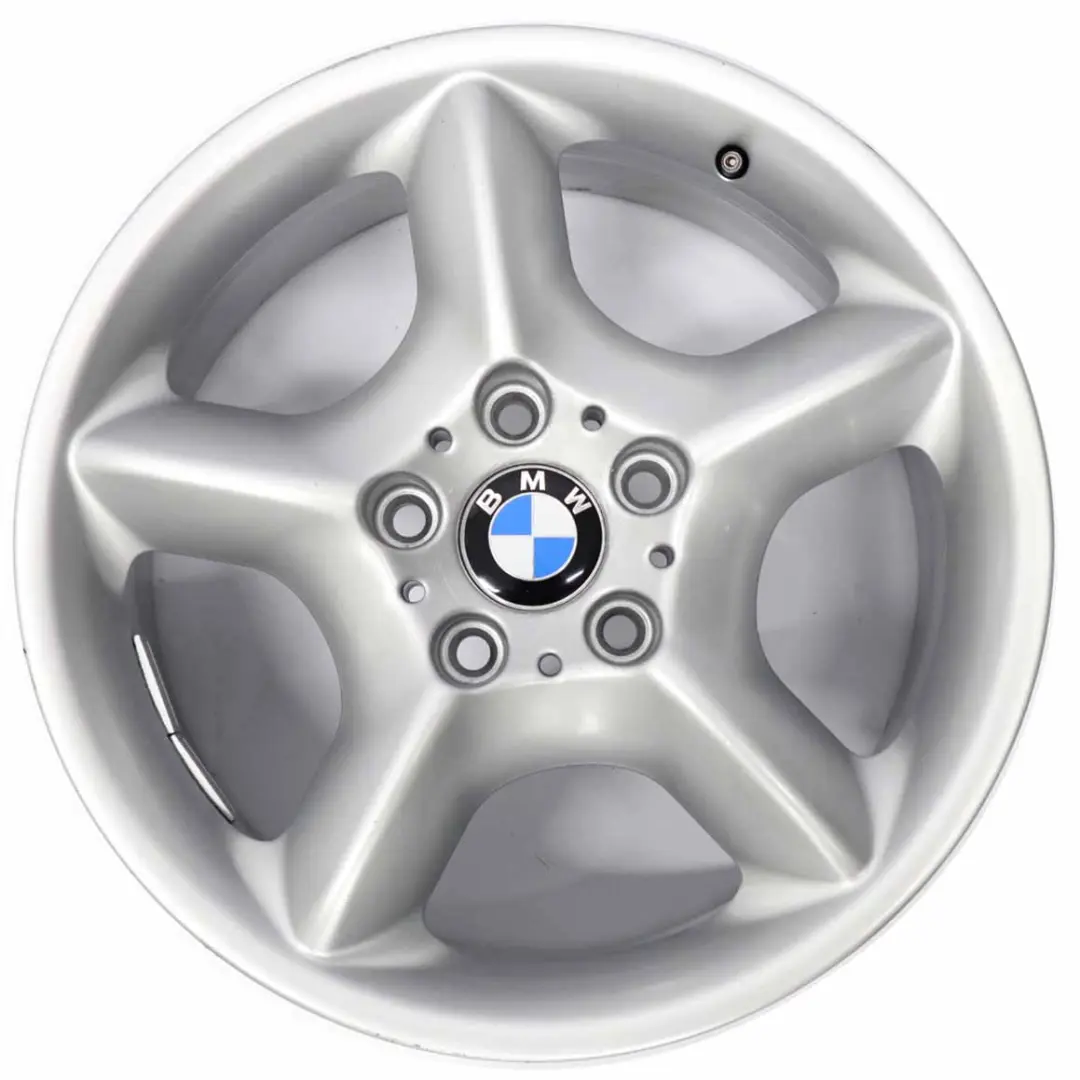 Alloy Rim 17" Star Spoke 57 ET:40 7,5J to BMW X5 E53 Silver Wheel with Part number 1096159 BMW X5 E53 Silver Wheel Alloy Rim 17" Star Spoke 57 ET:40 7,5J - SKU 1096159-4 - Part number 1096159