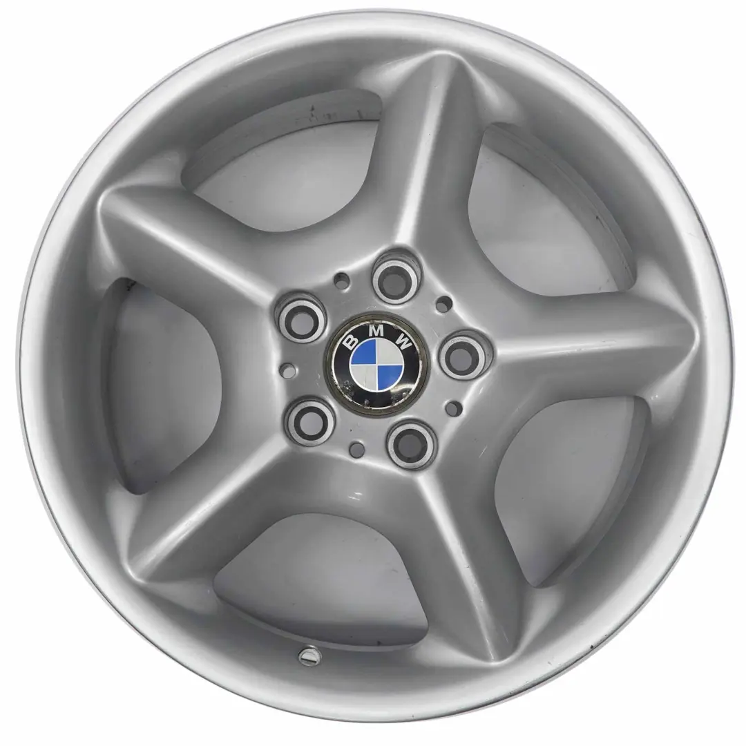 BMW X5 E53 Argento AlluMini o Cerchione IN Lega 17" Raggi a Stella 57 ET: - SKU 1096159-5 - Numero di parte 1096159