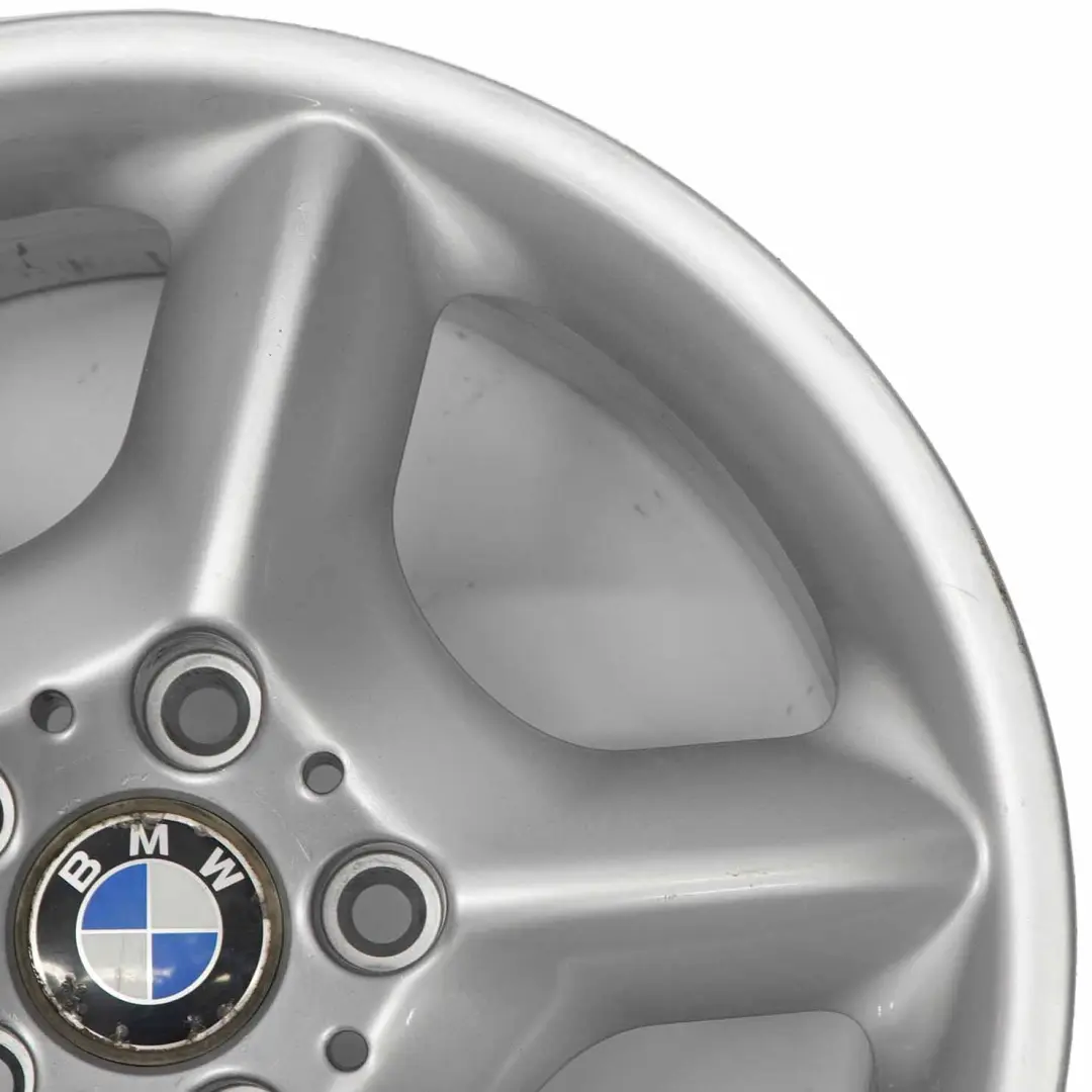 BMW X5 E53 Argento AlluMini o Cerchione IN Lega 17" Raggi a Stella 57 ET: - SKU 1096159-5 - Numero di parte 1096159
